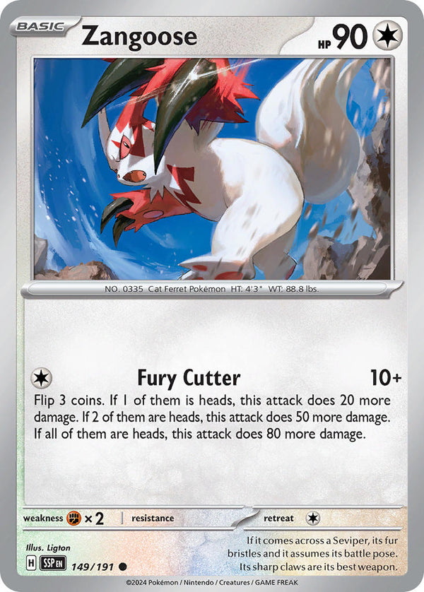 Surging Sparks 149 Zangoose