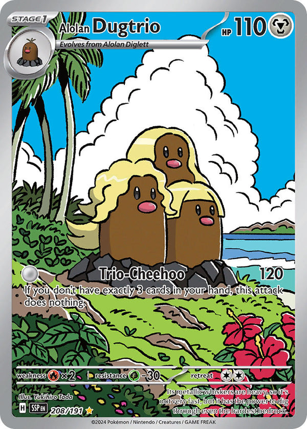 Surging Sparks 208 Alolan Dugtrio