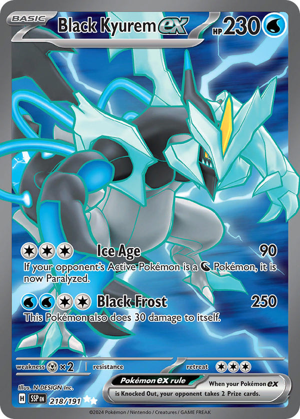 Surging Sparks 218 Black Kyurem ex