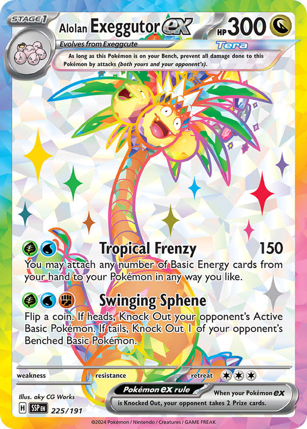 Surging Sparks 225 Alolan Exeggutor ex