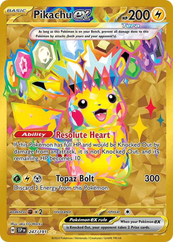 Surging Sparks 247 Pikachu ex