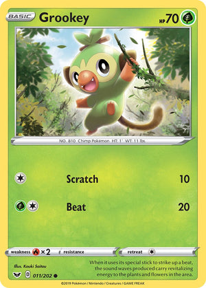 Sword and Shield 011 Grookey