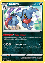Sword and Shield Base 124 Toxicroak