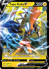Sword and Shield Base 072 Tapu Koko V