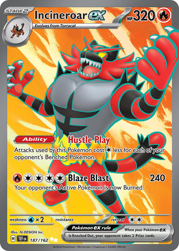 Temporal Forces 187 Incineroar ex