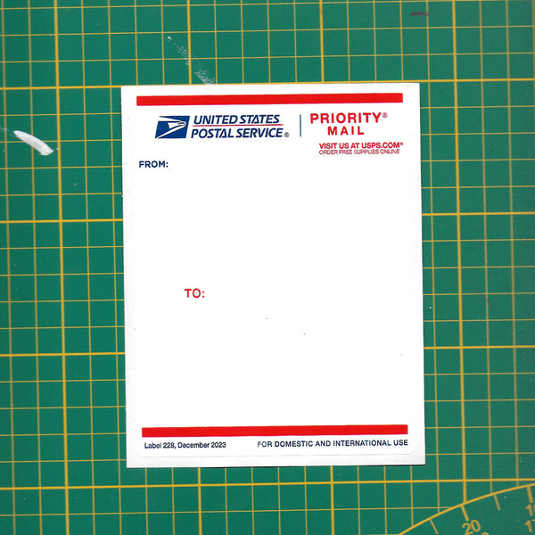 USPS Priority Mail Label 228 2023 *GLOSSY