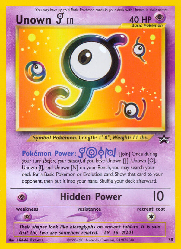 Wizards of the Coast Promos 038 Unown [J]