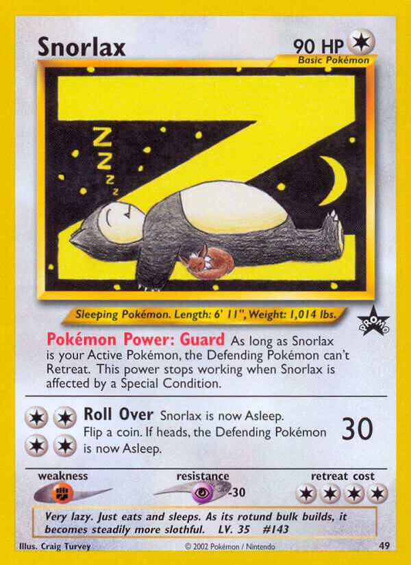 Wizards of the Coast Promos 049 Snorlax