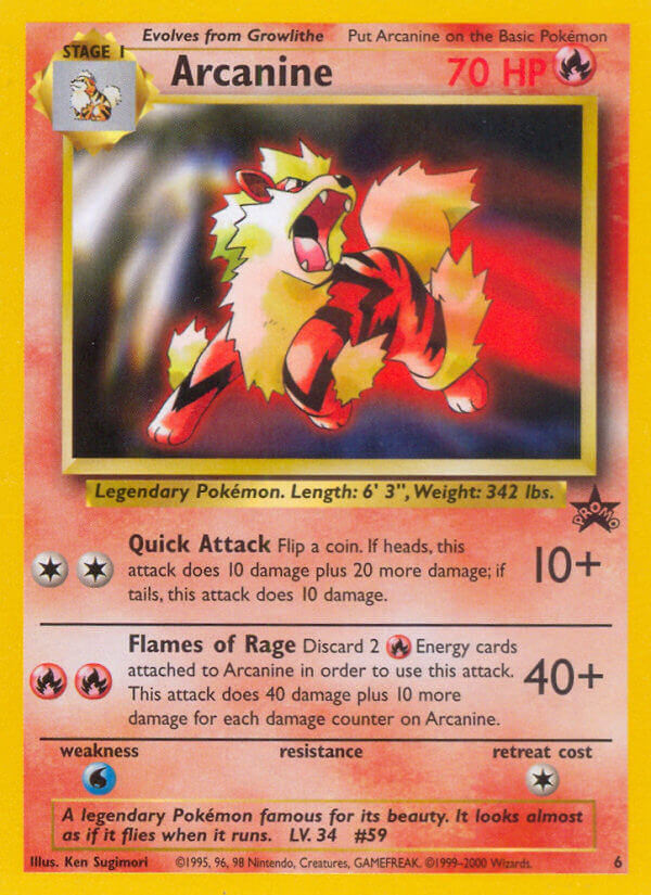 Wizards of the Coast Promos 006 Arcanine