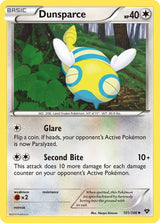 XY Base 101 Dunsparce