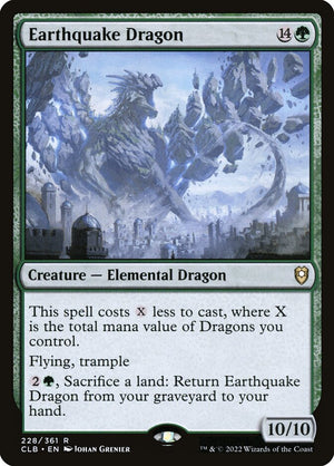 Commander Legends: Battle for Baldur's Gate 228 Earthquake Dragon