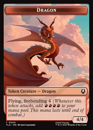 Avatar: The Last Airbender Tokens 009 Dragon