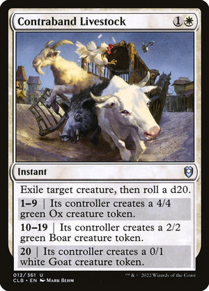 Commander Legends: Battle for Baldur's Gate 012 Contraband Livestock