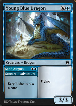 Alchemy Horizons: Baldur's Gate 138 Young Blue Dragon // Sand Augury
