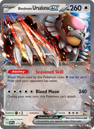 SVP Black Star Promos 177 Bloodmoon Ursaluna ex