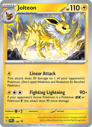SVP Black Star Promos 169 Jolteon