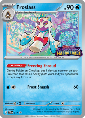 SVP Black Star Promos 117 Froslass