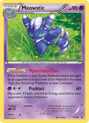 XY Black Star Promos XY48 Meowstic