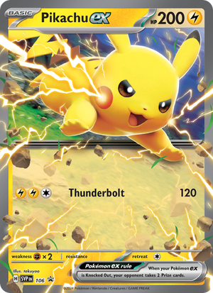 SVP Black Star Promos 106 Pikachu ex