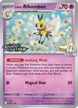 SVP Black Star Promos 183 Lillie's Ribombee
