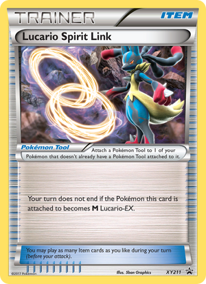 XY Black Star Promos XY211 Lucario Spirit Link