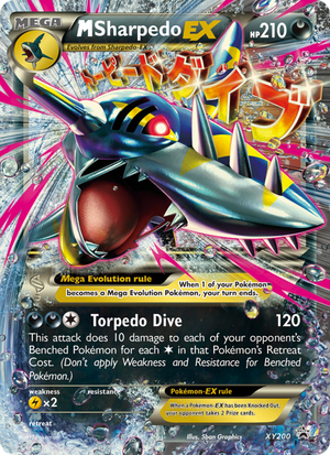 XY Black Star Promos XY200 M Sharpedo-EX