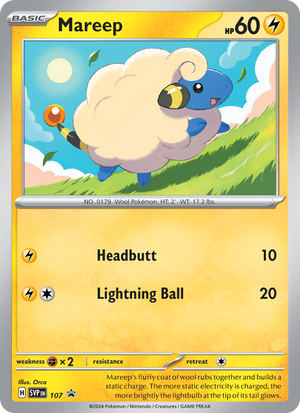 SVP Black Star Promos 107 Mareep