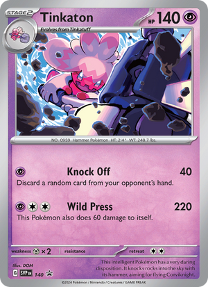SVP Black Star Promos 140 Tinkaton