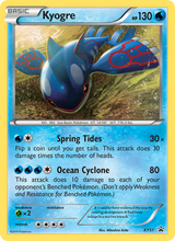 XY Black Star Promos XY51 Kyogre