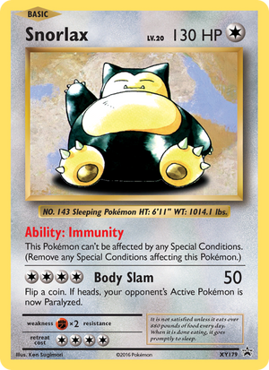 XY Black Star Promos XY179 Snorlax