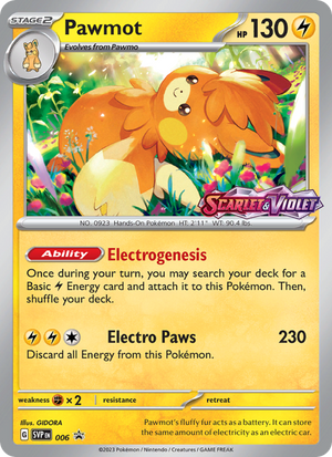SVP Black Star Promos 006 Pawmot