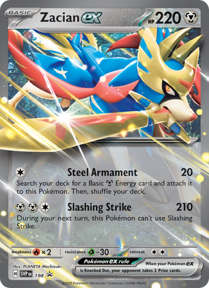 SVP Black Star Promos 198 Zacian ex