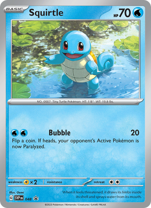SVP Black Star Promos 048 Squirtle