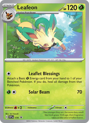 SVP Black Star Promos 170 Leafeon