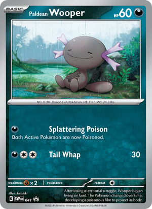 SVP Black Star Promos 041 Paldean Wooper