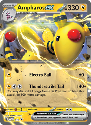 SVP Black Star Promos 016 Ampharos ex