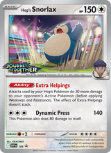 SVP Black Star Promos 184 Hop's Snorlax