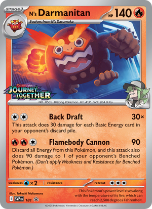 SVP Black Star Promos 181 N's Darmanitan