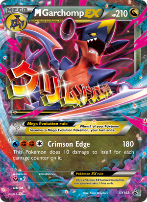 XY Black Star Promos XY168 M Garchomp-EX