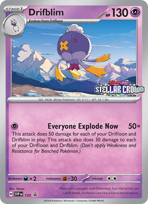 SVP Black Star Promos 135 Drifblim