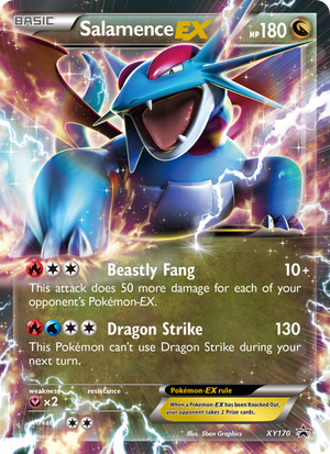 XY Black Star Promos XY170 Salamence EX