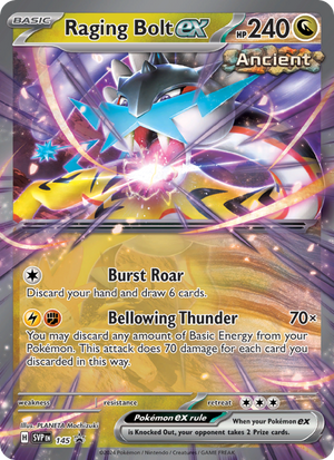 SVP Black Star Promos 145 Raging Bolt ex