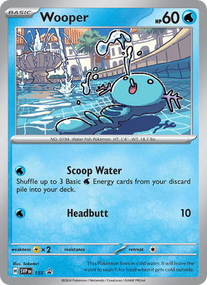 SVP Black Star Promos 155 Wooper