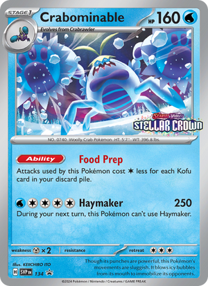SVP Black Star Promos 134 Crabominable