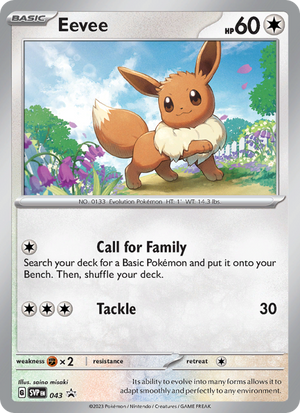 SVP Black Star Promos 043 Eevee