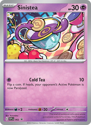SVP Black Star Promos 062 Sinistea