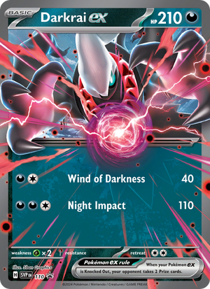 SVP Black Star Promos 110 Darkrai ex