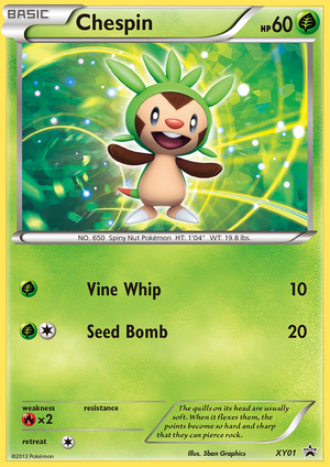 XY Black Star Promos XY01 Chespin