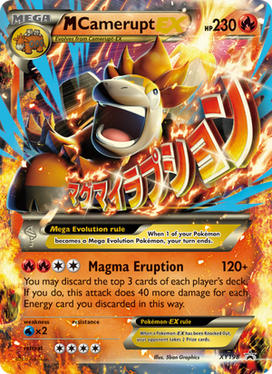 XY Black Star Promos XY198 M Camerupt-EX
