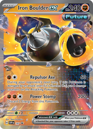 SVP Black Star Promos 147 Iron Boulder ex